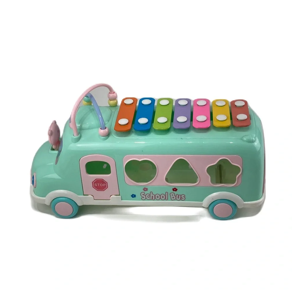 Ruohey Baby Toy Musical School Bus Piano sticker pack leggings and bloomers 9m
